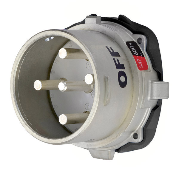 37-98147 - DS100 INLET METAL SIZE 5 TYPE 3R 3P+N+G 100A 347/600 VAC 60 Hz NO AUX